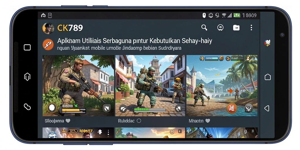 Tampilan CK789 dengan fitur utilitas yang lengkap dan intuitif.