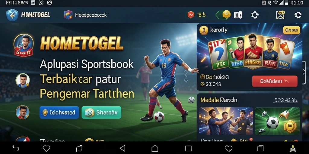 Tampilan menarik dari gameplay HOMETOGEL yang menawarkan taruhan olahraga.