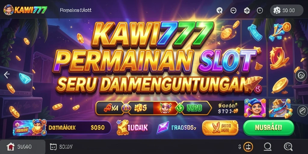 Screenshot gameplay Slot KAWI777 dengan fitur menarik.