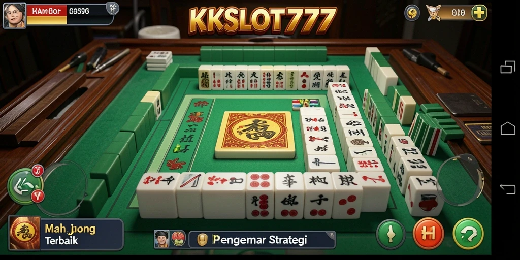 Tampilan aksi seru dalam KKSLOT777 saat bermain Mahjong.