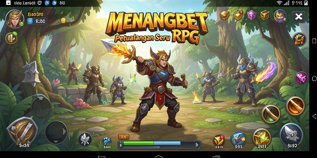 Screenshot MENANGBET menampilkan aksi permainan RPG yang seru.