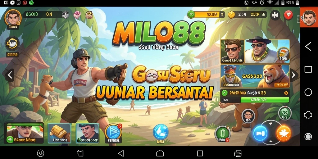 Tangkapan layar menunjukkan gameplay seru dari MILO88.