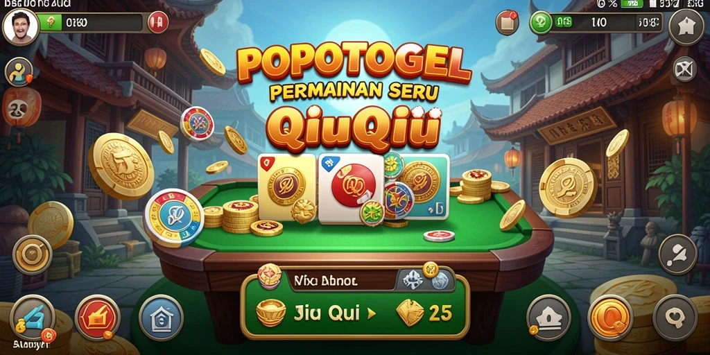Screenshot utama menunjukkan gameplay QiuQiu yang mendebarkan.