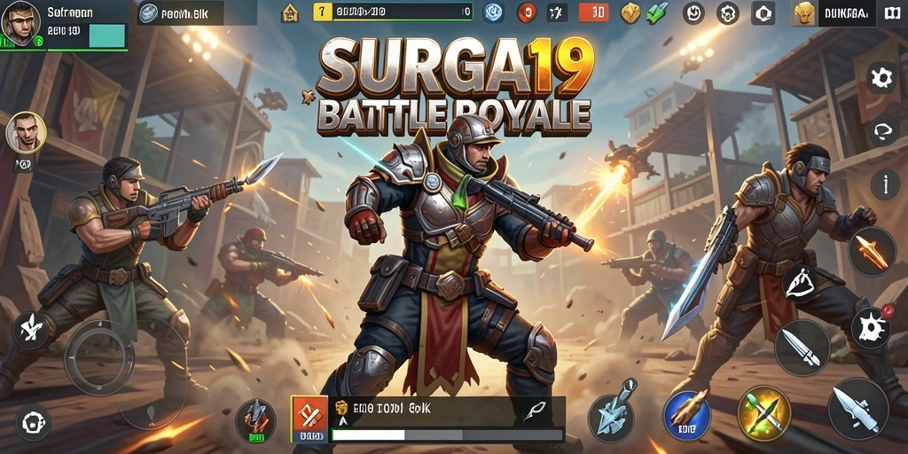 Gameplay seru dan intens dari SURGA19 dalam mode Battle Royale.
